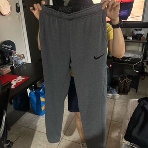 Nike Dri-FIT Gray Pants with Black Accents